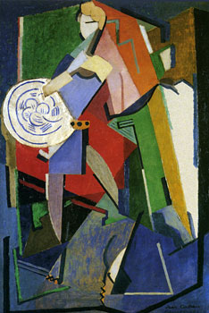 <em>Portrait de Jean Cocteau</em>, 1916<br />
Huile et plâtre sur toile<br />
116 x 80 cm<br />
Fundación Telefónica